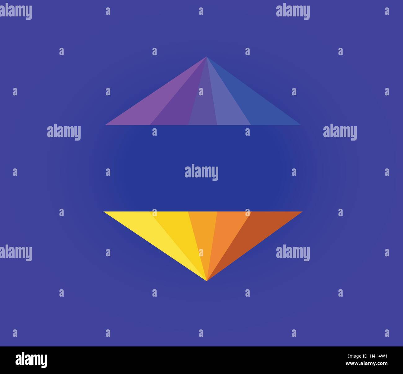 Abstract Colour Pyramid Design, Aı 10 supported Stock Vector Image ...
