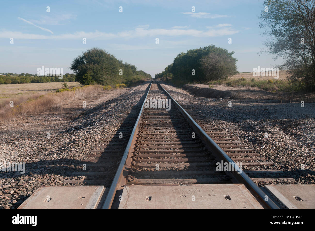 Railroad tracks in Celina, Texas Stock Photo Alamy