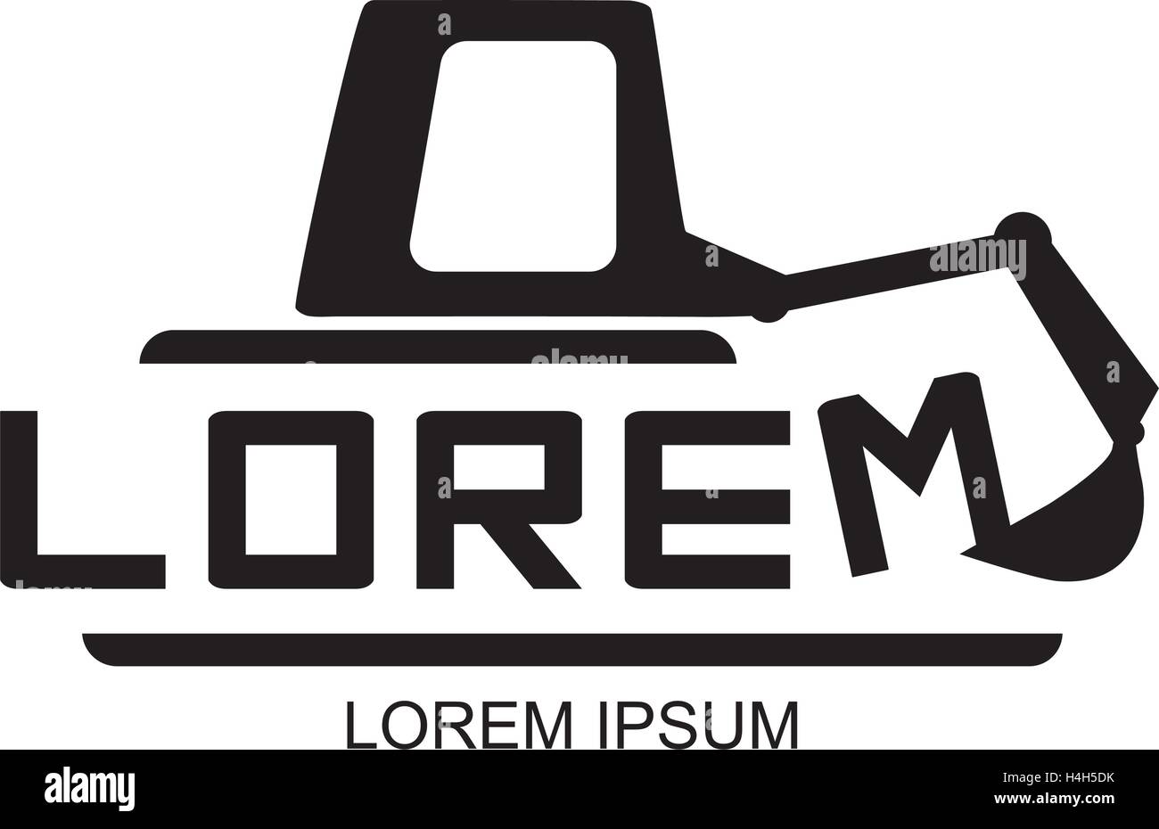 Construction Digger Concept Design, EPS 8 supported Stock Vector Image ...