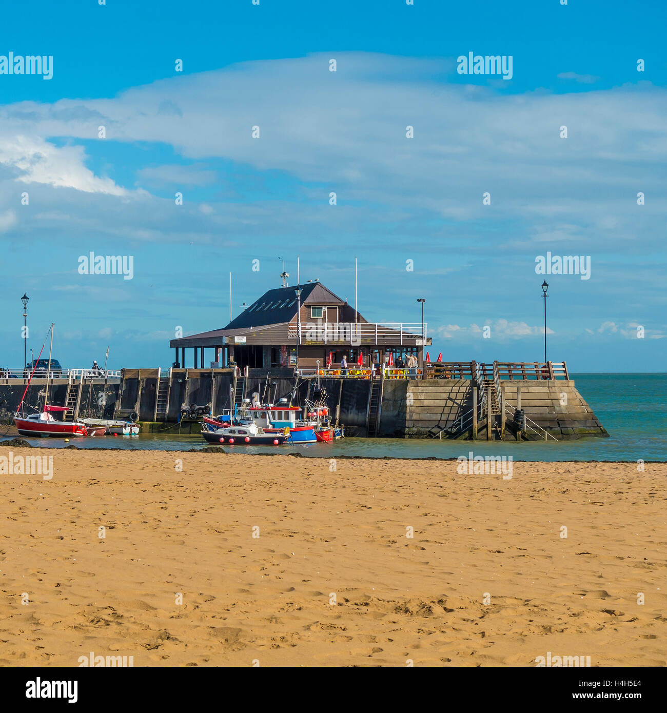 Broadstairs Harbour Viking Bay Thanet Kent England Stock Photo