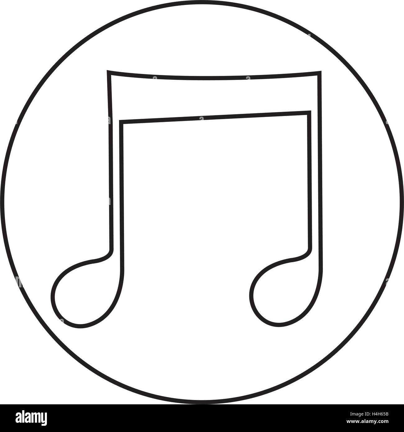 Music Note Icon Design, AI 8 supported Stock Vector Image & Art - Alamy