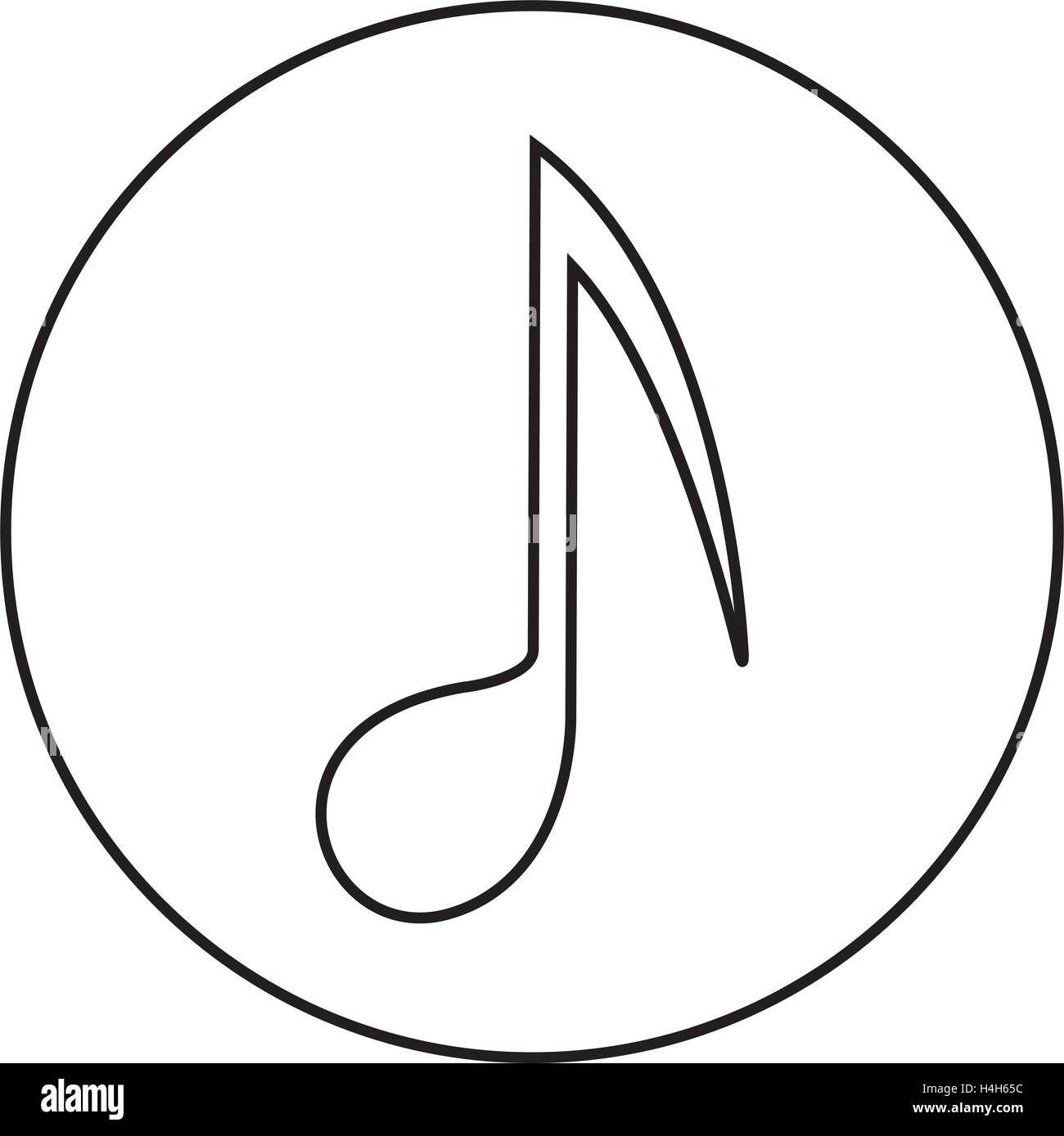 Music Note Icon Design, AI 8 supported Stock Vector Image & Art - Alamy