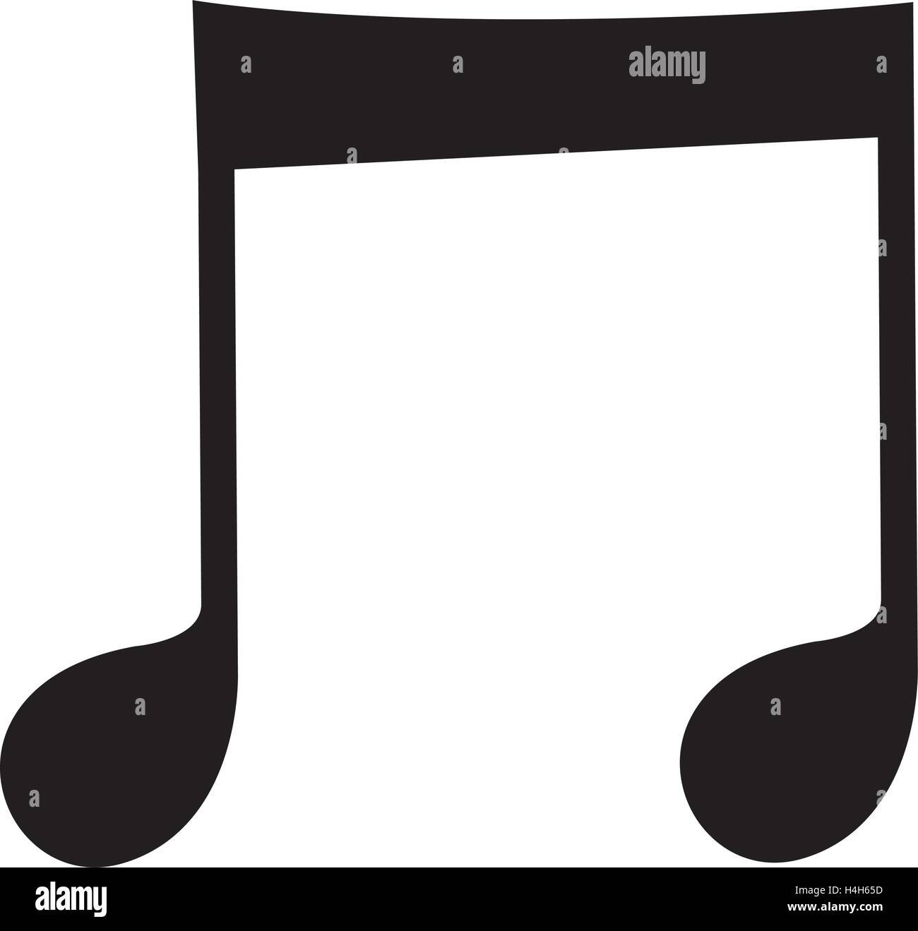 Music Note Icon Design, AI 8 supported Stock Vector Image & Art - Alamy