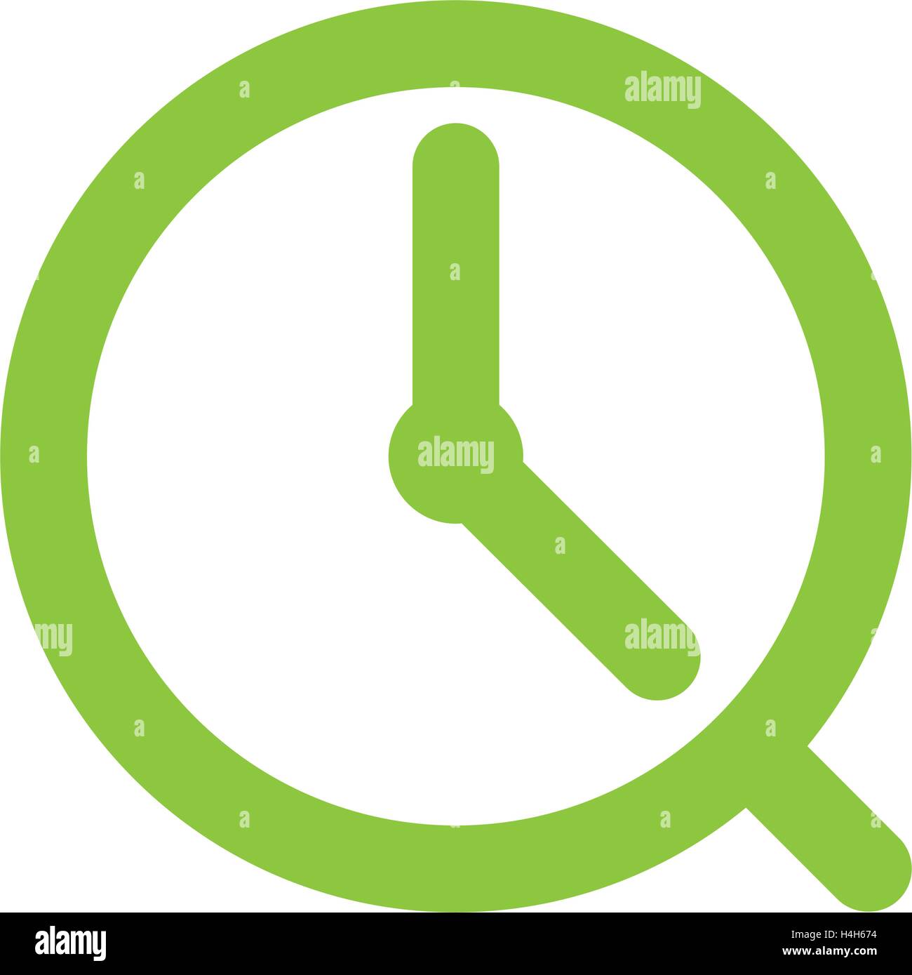 Clock Icon Design, AI 8 supported Stock Vector Image & Art - Alamy