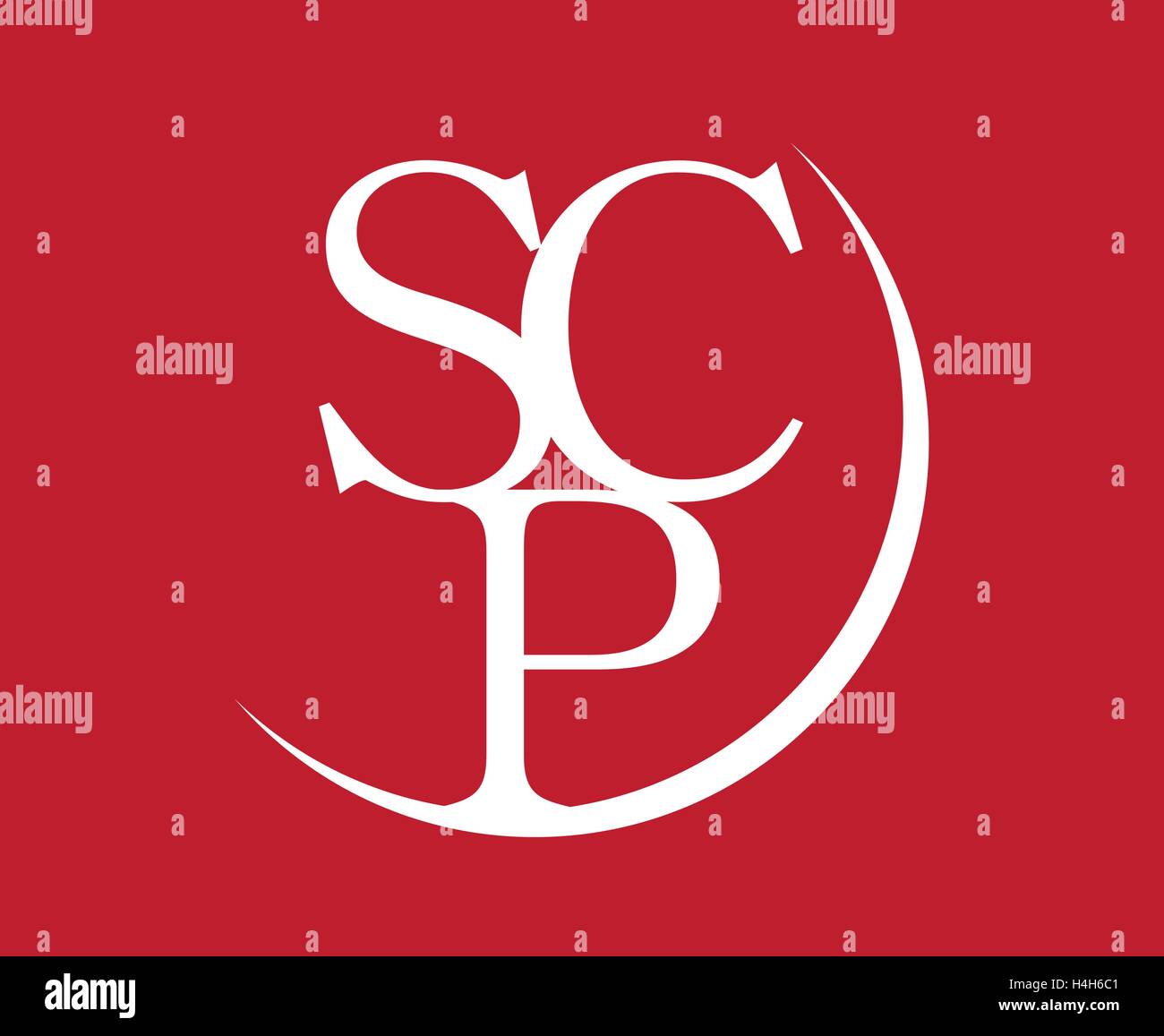 Elegant SCP Logo Design, Stock vector