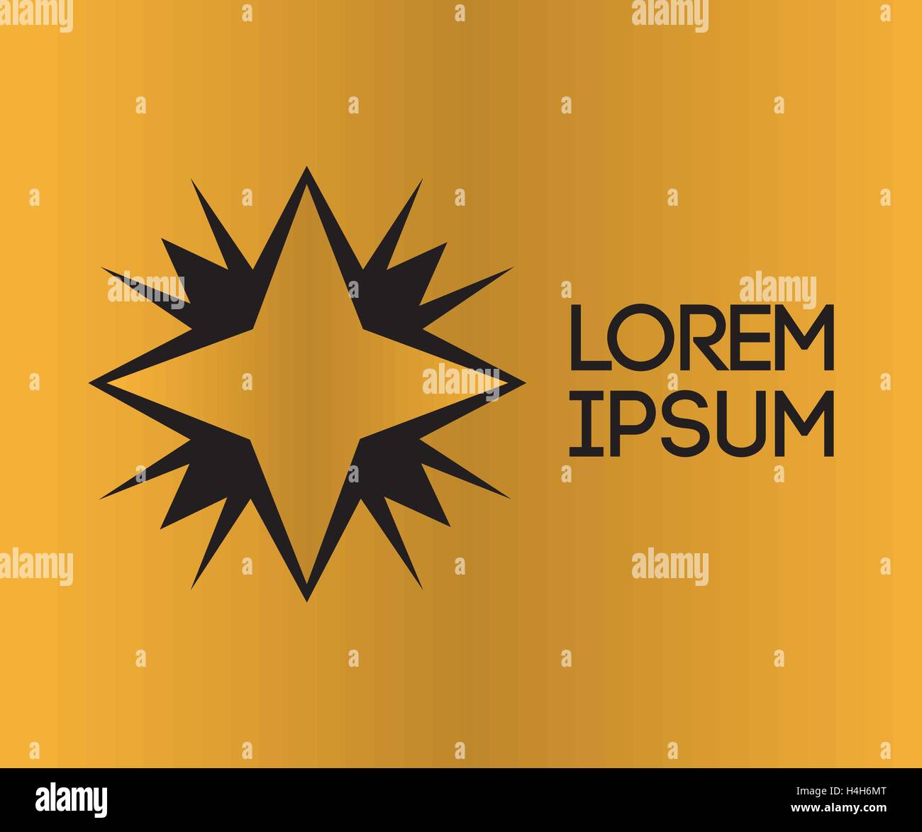 Golden Star Logo Design, AI 10 supported Stock Vector Image & Art - Alamy