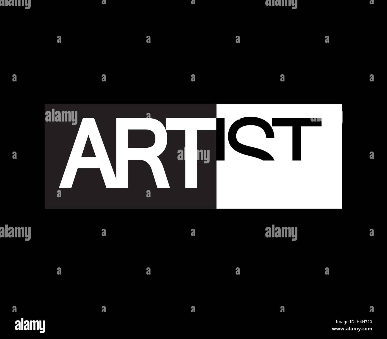 Artist Logo Concept Design, AI 8 supported Stock Vector Image & Art - Alamy
