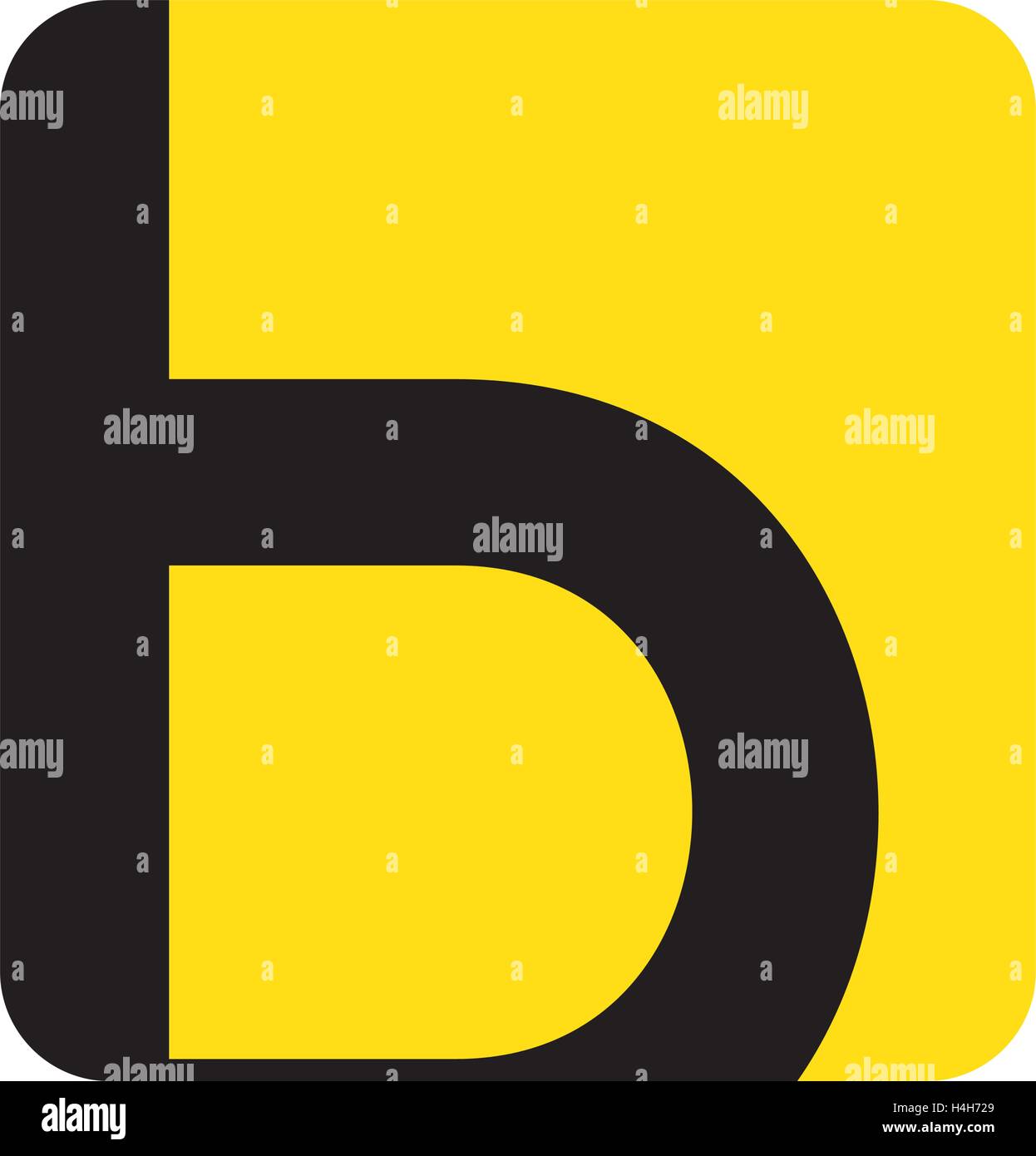 B Icon Design. AI 8 supported Stock Vector Image & Art - Alamy