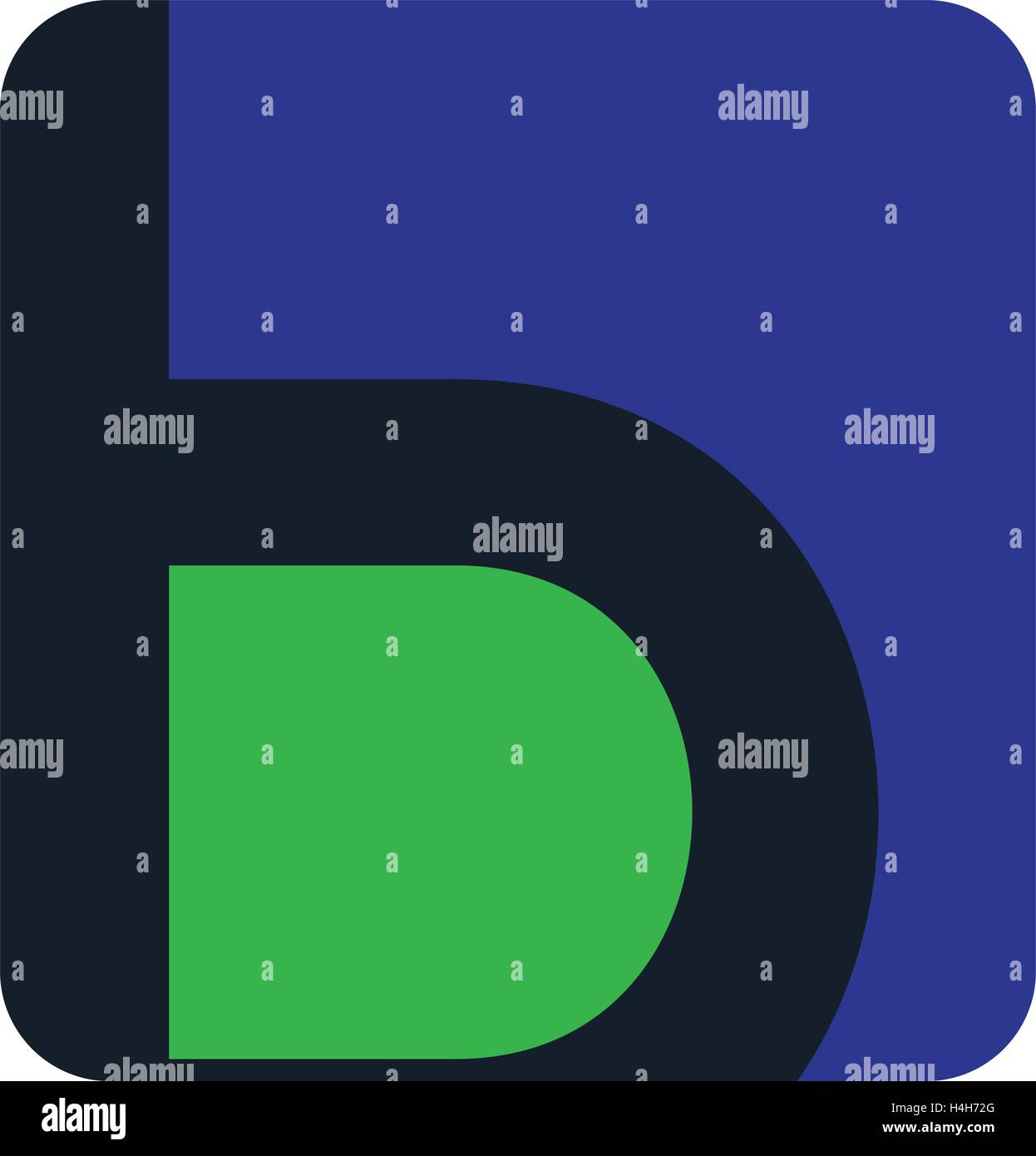 B Icon Design. AI 8 supported Stock Vector Image & Art - Alamy