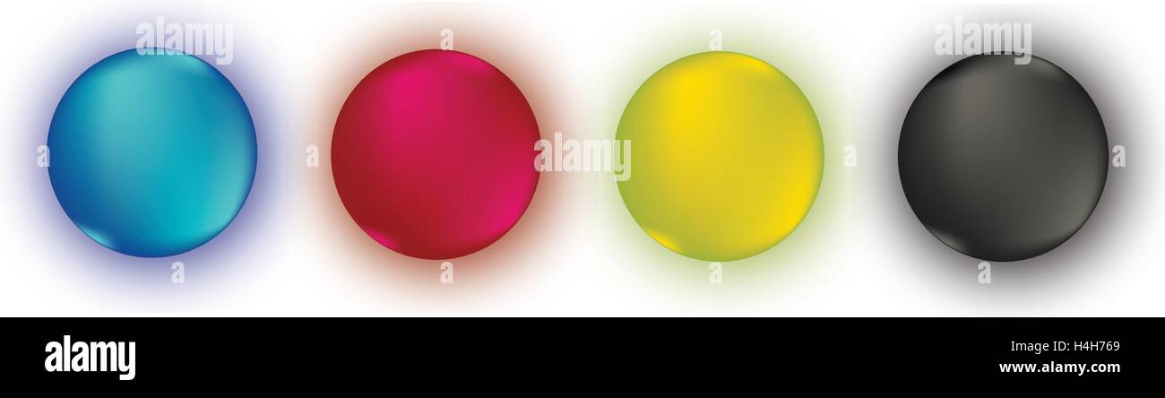 CMYK COlor Set. EPS 10 supported Stock Vector Image & Art - Alamy
