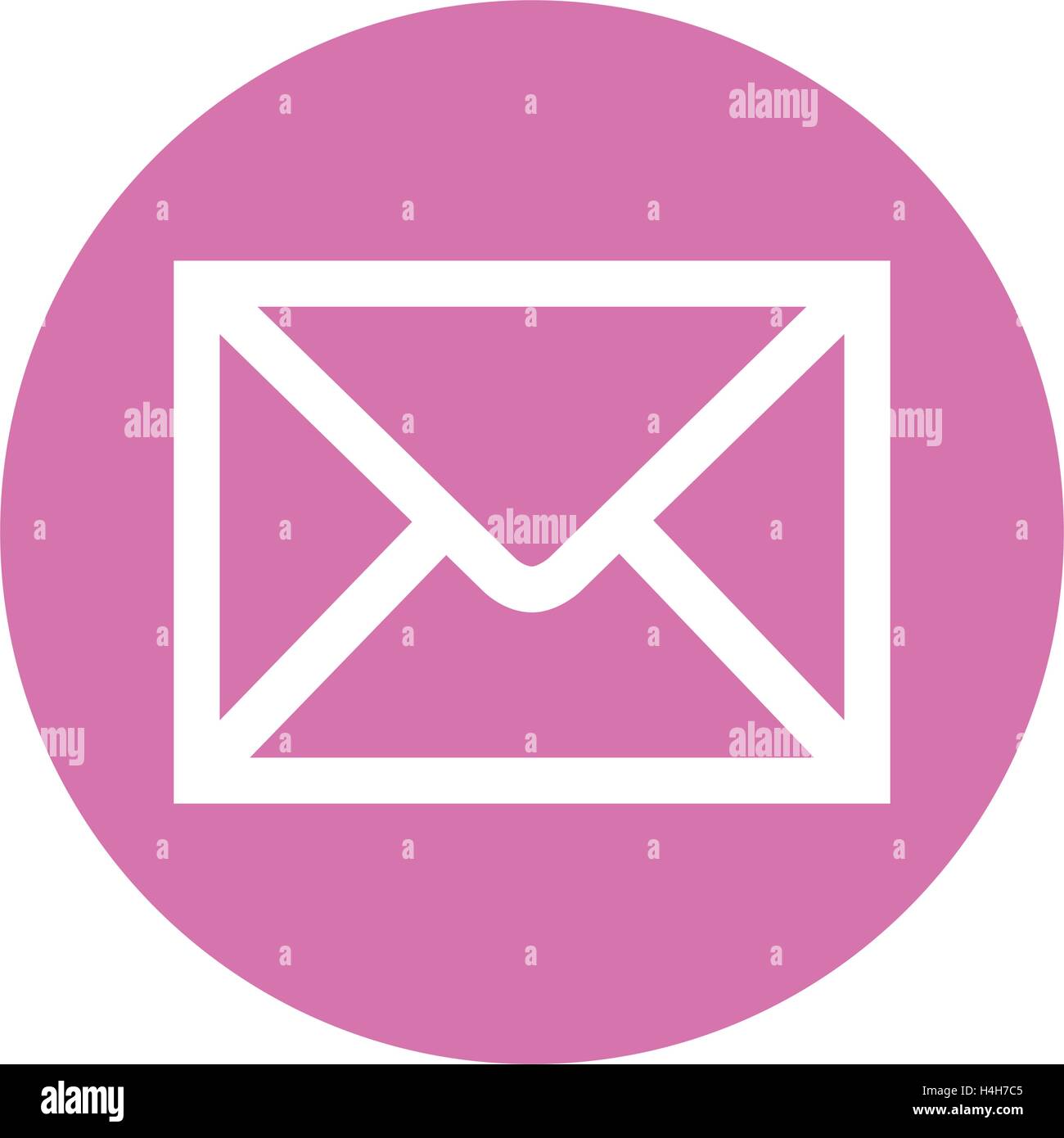 E-Mail Icon with Pink Backgorund Design Stock Vector Image & Art - Alamy
