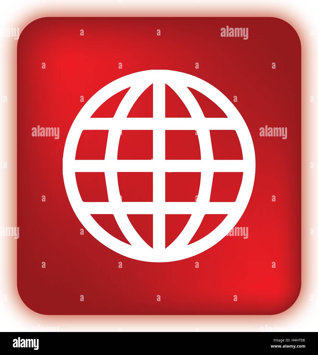 Red illuminated world icon design Stock Vector Image & Art - Alamy