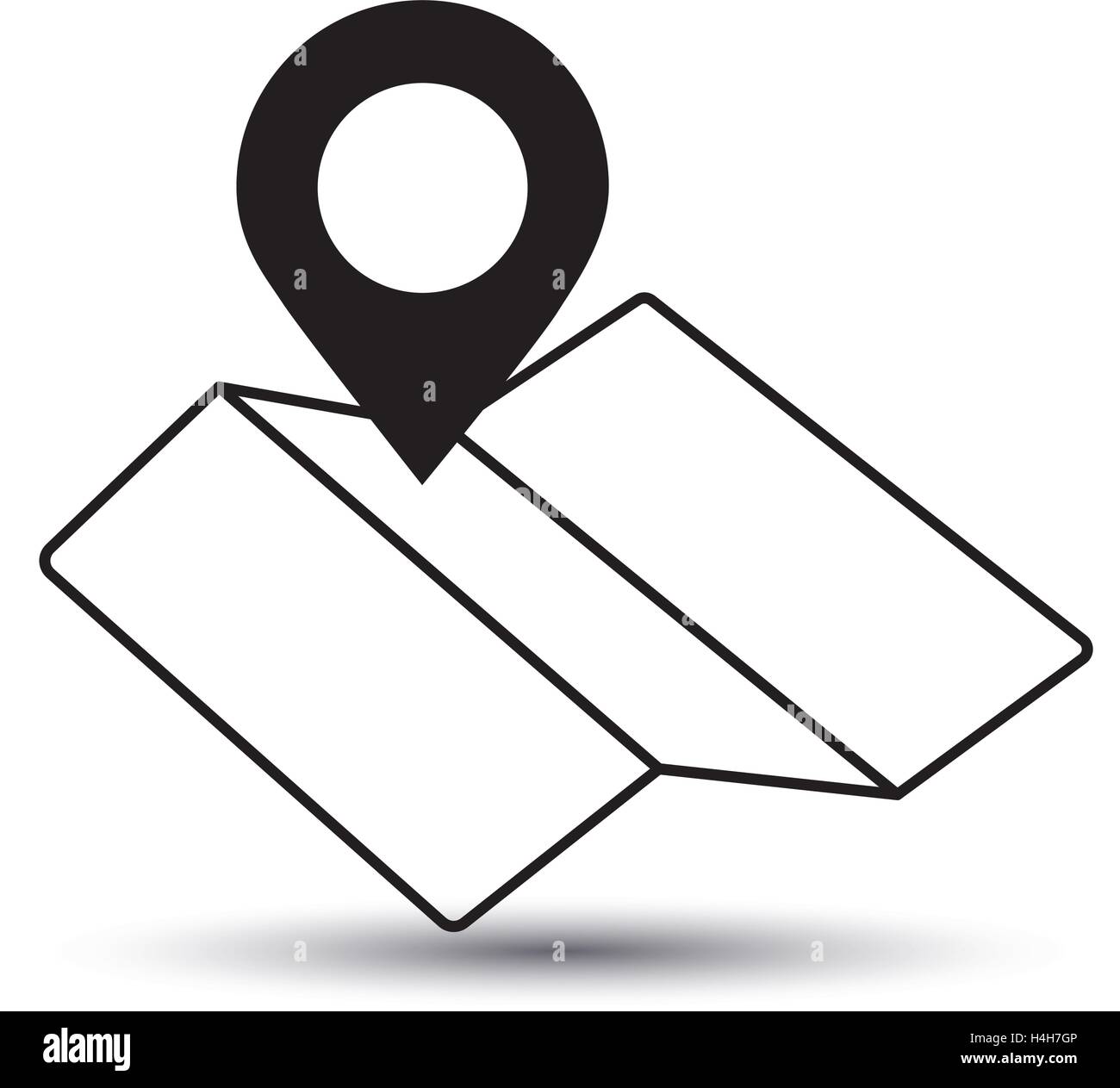 Map Icon and Pin Design, EPS 10 supported Stock Vector Image & Art - Alamy