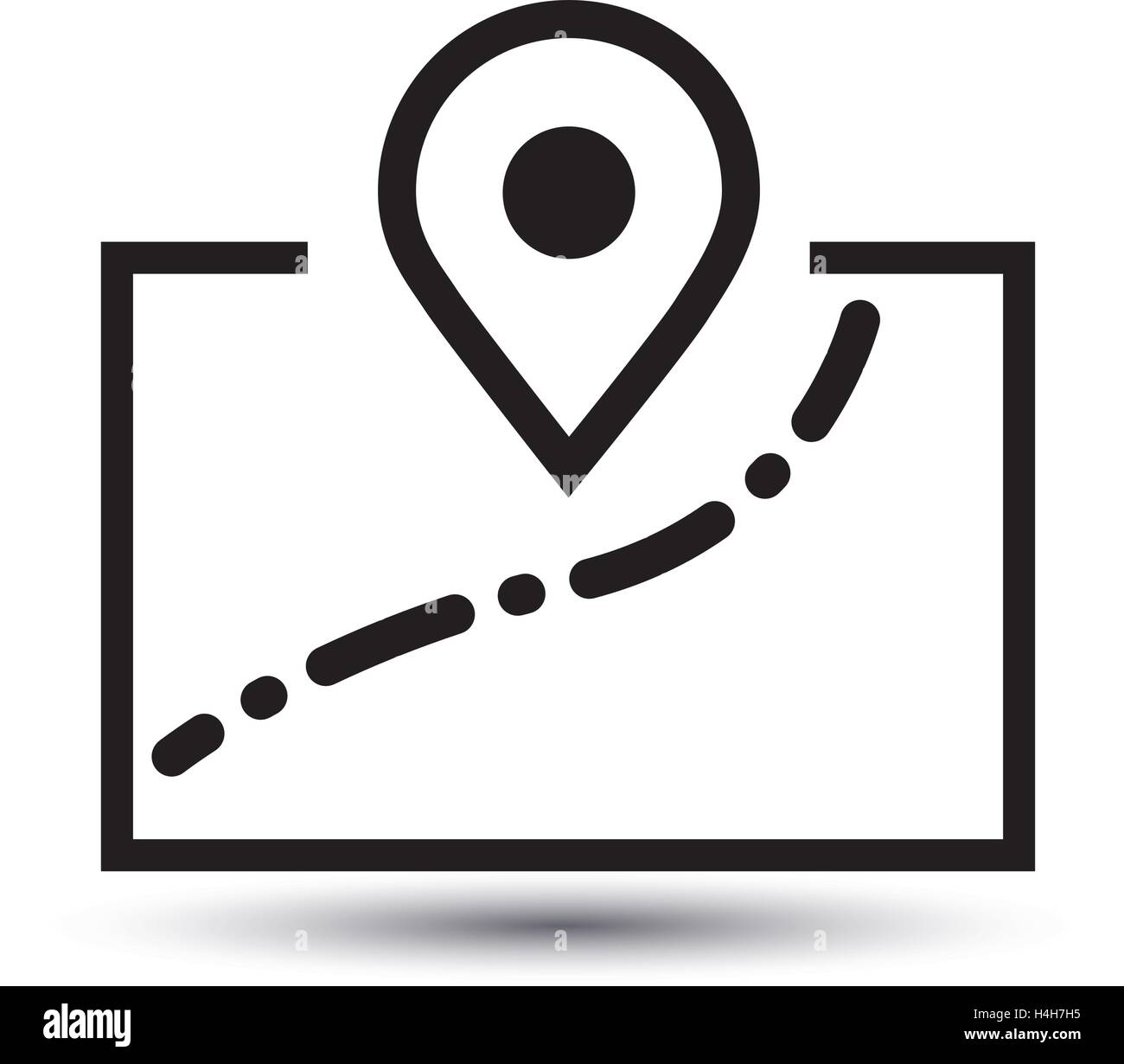 Map Icon and Pin Design, EPS 10 supported Stock Vector Image & Art - Alamy
