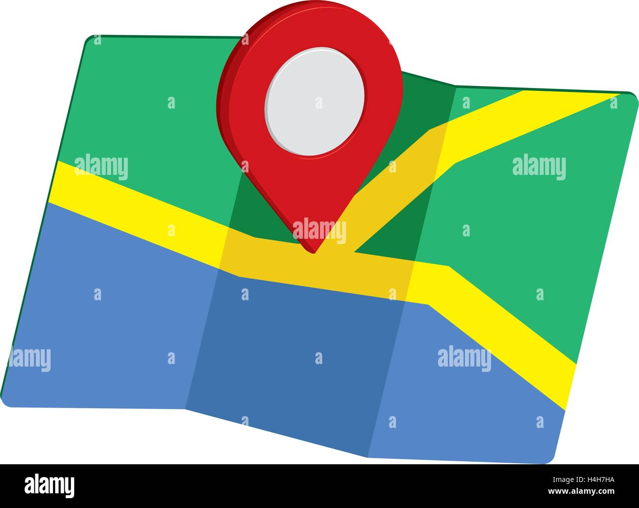 3D Pin Icon Set with Map, EPS 10 supported Stock Vector Image & Art - Alamy