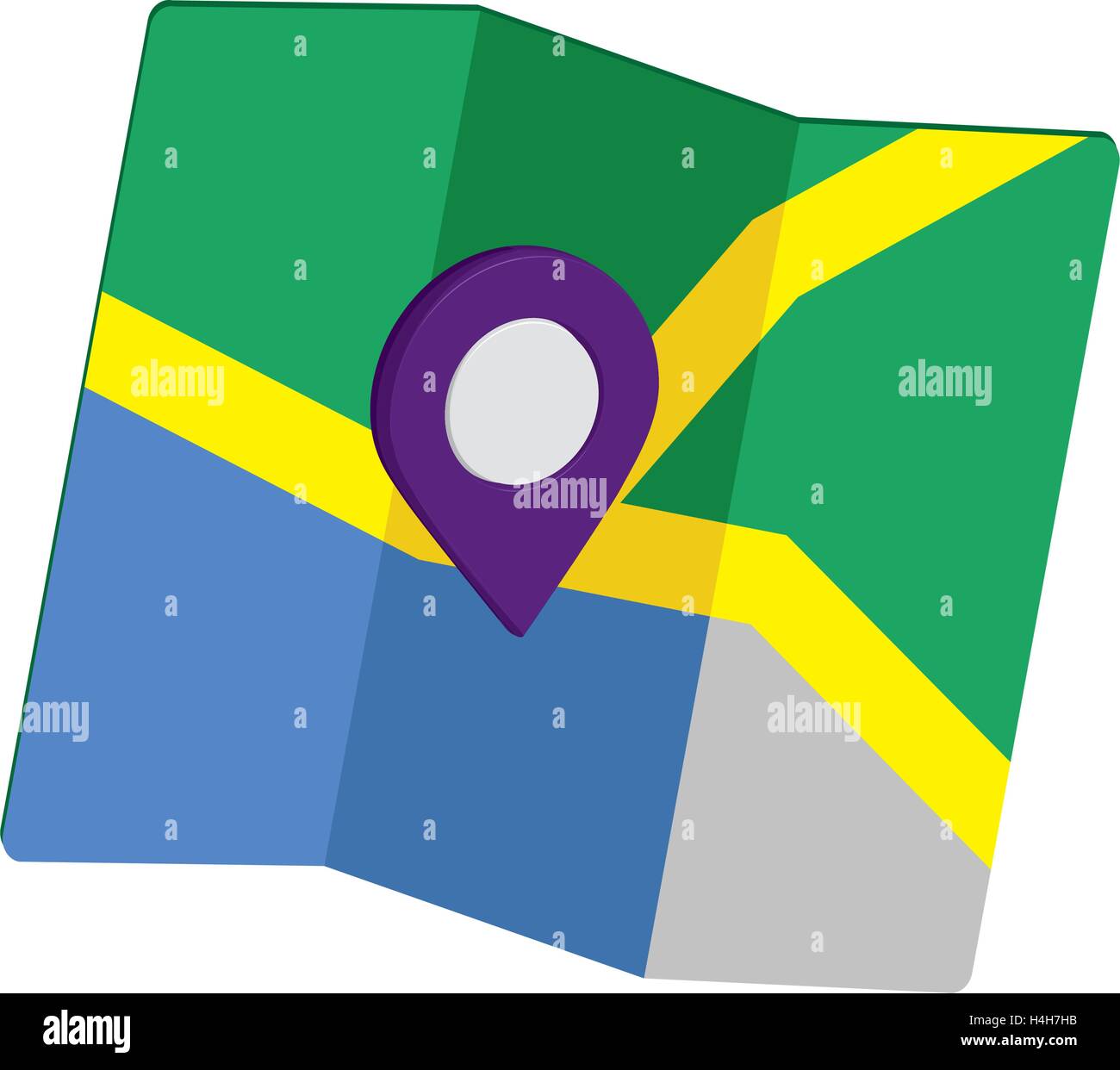 3D Pin Icon Set with Map, EPS 10 supported Stock Vector Image & Art - Alamy