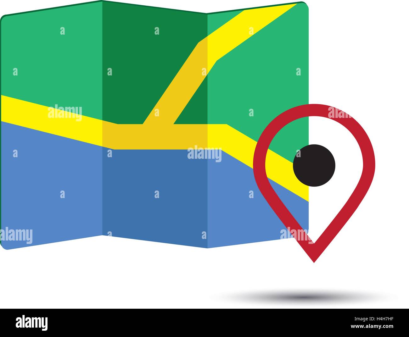 Map Icon and Pin Design, EPS 10 supported Stock Vector Image & Art - Alamy