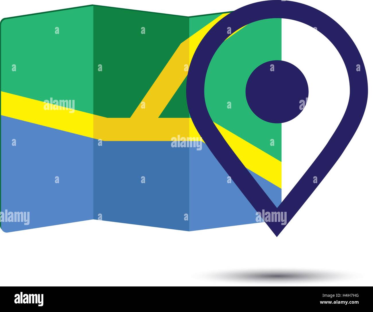 Map Icon and Pin Design, EPS 10 supported Stock Vector Image & Art - Alamy