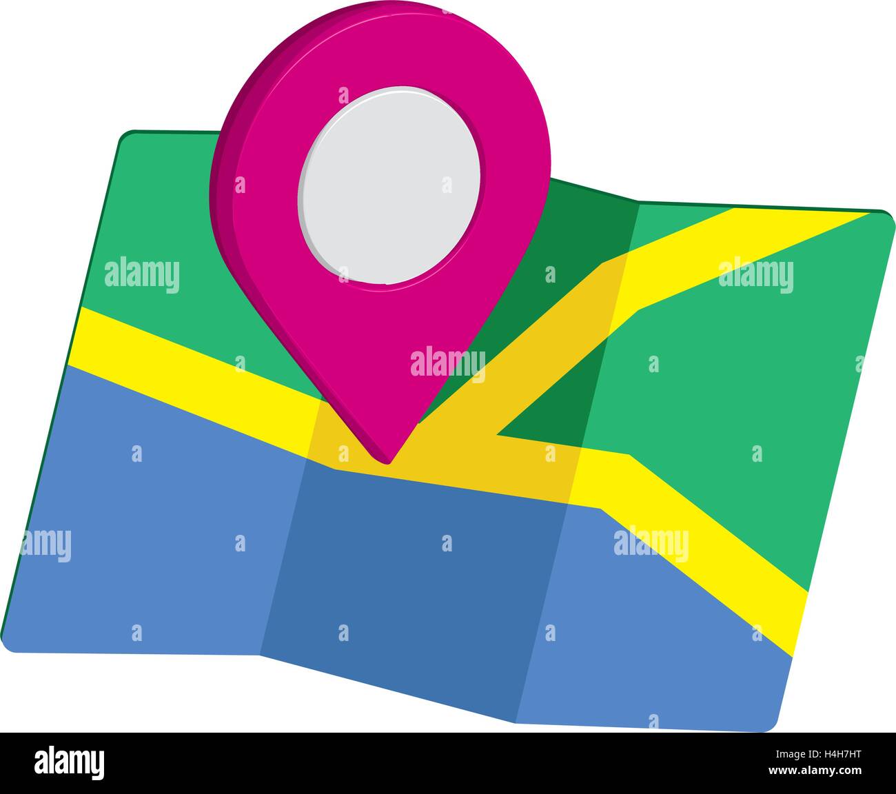 Map Icon an 3D Pin Design, EPS 10 supported Stock Vector Image & Art ...