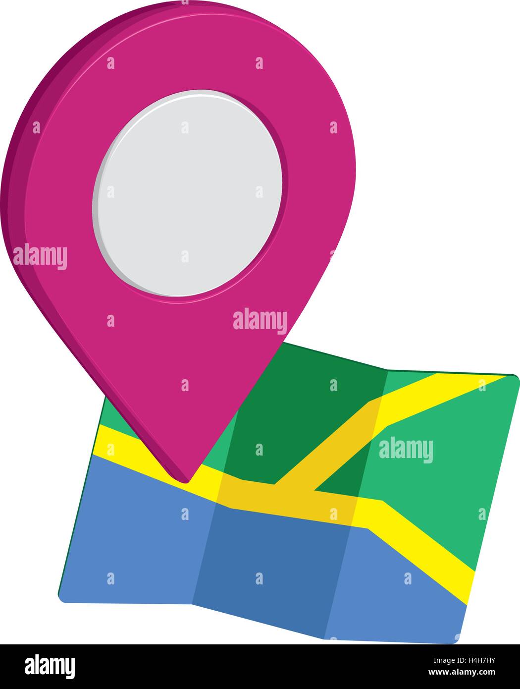 Map Icon an 3D Pin Design, EPS 10 supported Stock Vector Image & Art ...