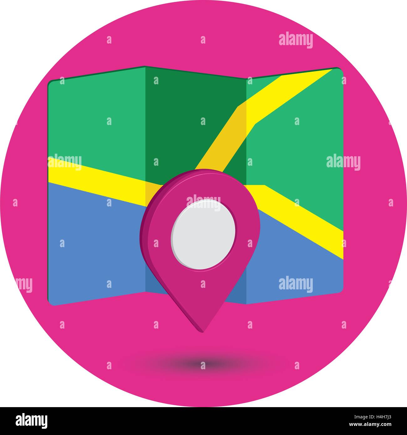 Map Icon an 3D Pin Design, EPS 10 supported Stock Vector Image & Art ...