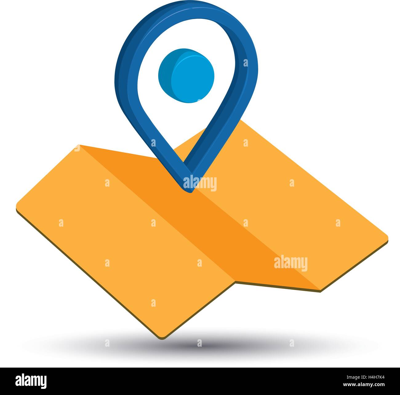 Map Icon an 3D Pin Design, EPS 10 supported Stock Vector Image & Art ...