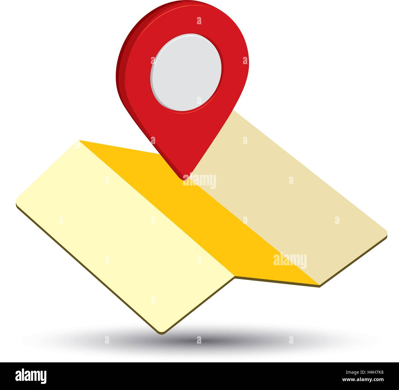 Map Icon an 3D Pin Design, EPS 10 supported Stock Vector Image & Art ...