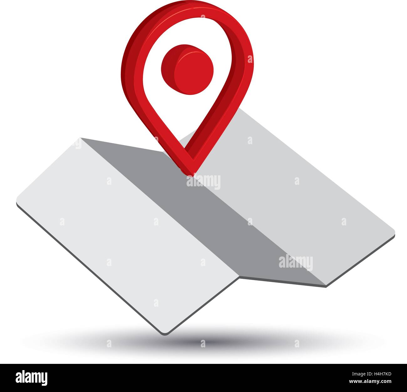 Map Icon an 3D Pin Design, EPS 10 supported Stock Vector Image & Art ...