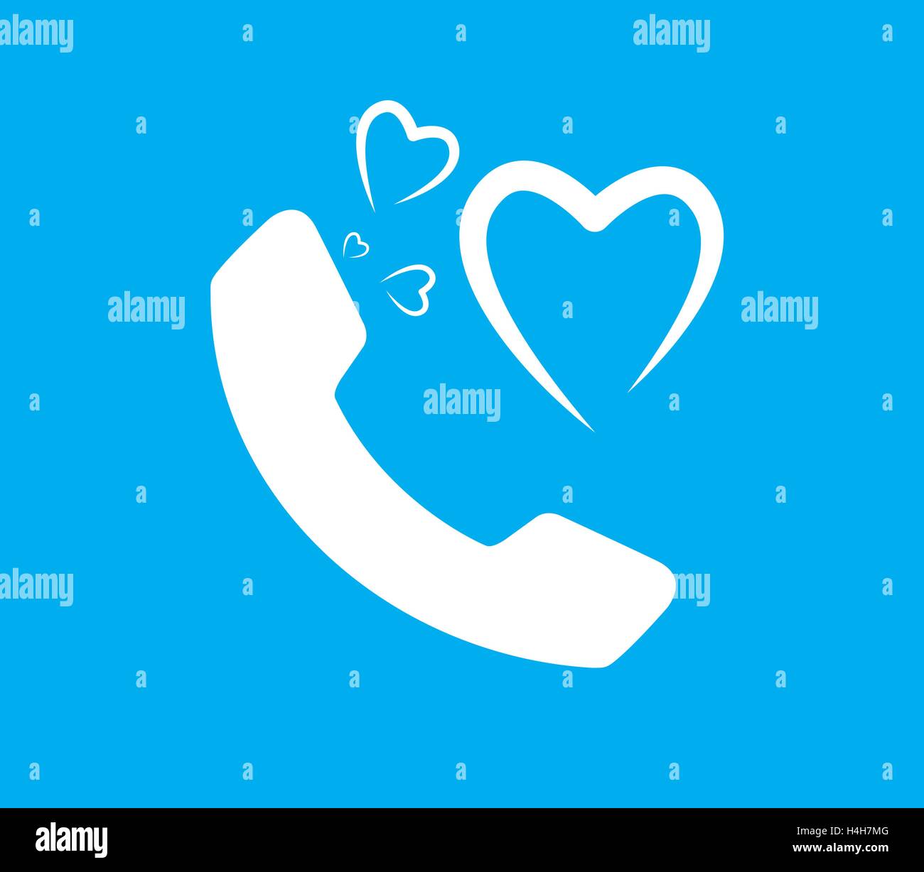 Heart and Phone Icon Design, EPS 8 supported Stock Vector Image & Art ...