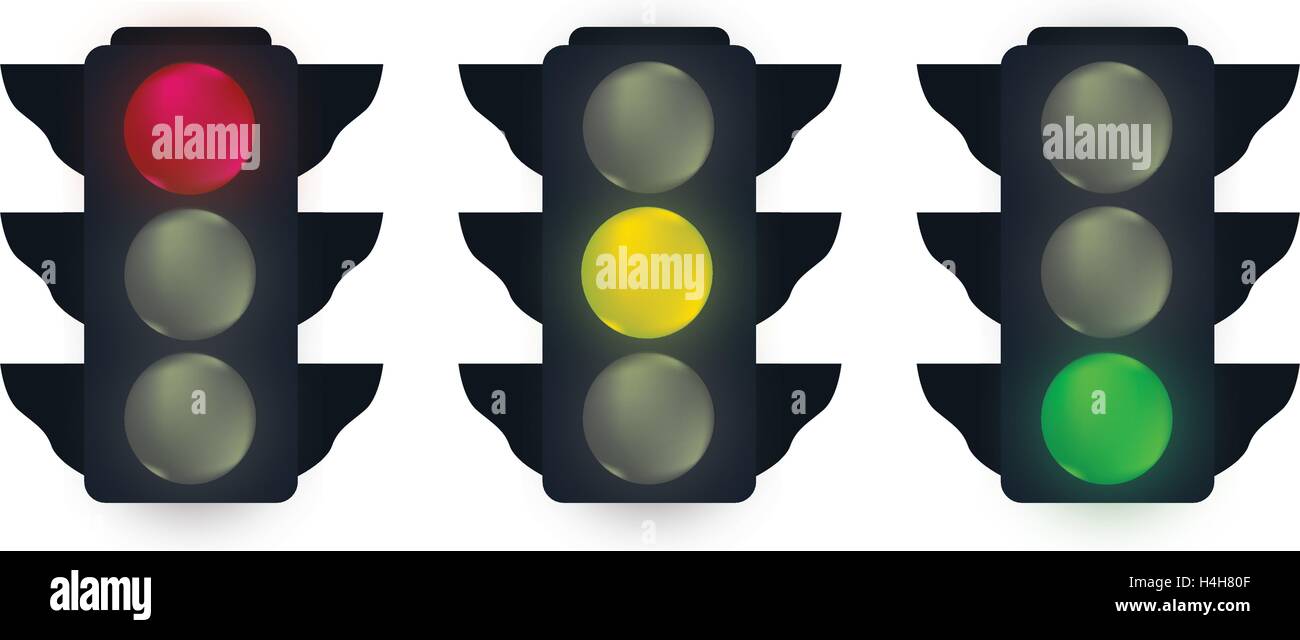 Traffic Lights Set Design. EPS 10 supported Stock Vector Image & Art ...