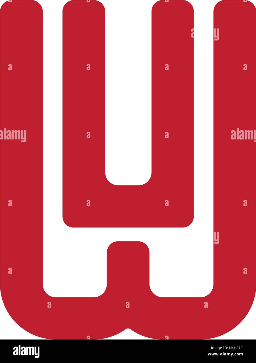 Geometric WU Logo Concept Stock Vector Image & Art - Alamy