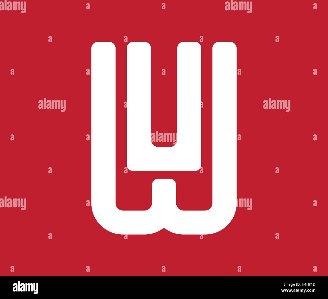 Geometric WU Logo Concept Stock Vector Image & Art - Alamy