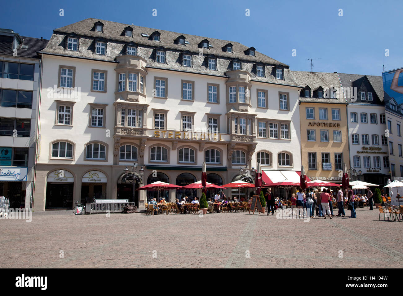 Sternhotel, 4 stars, market square, Bonn, Rhineland, North Rhine-Westphalia Stock Photo