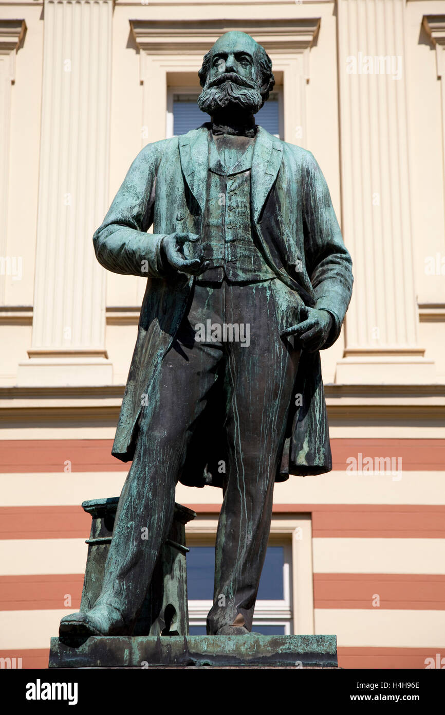August Kekulé, scientists and chemists, statue, Bonn, Rhineland, North Rhine-Westphalia Stock Photo