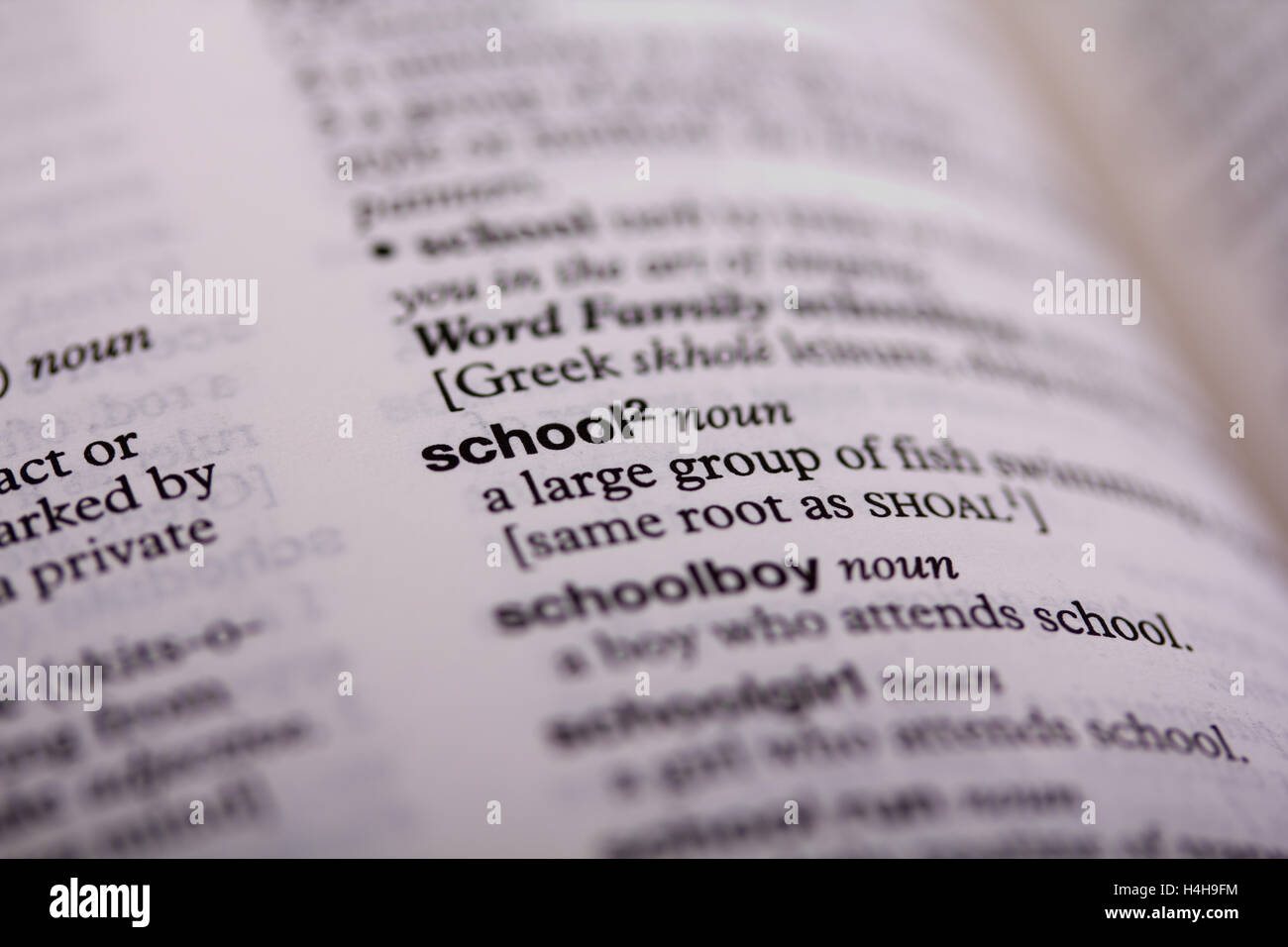 Dictionary definition word knowledge hires stock photography and