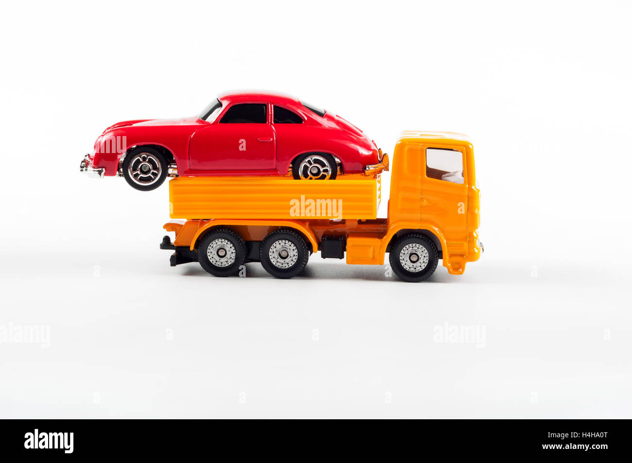 Toy cars on road Stock Photo Alamy