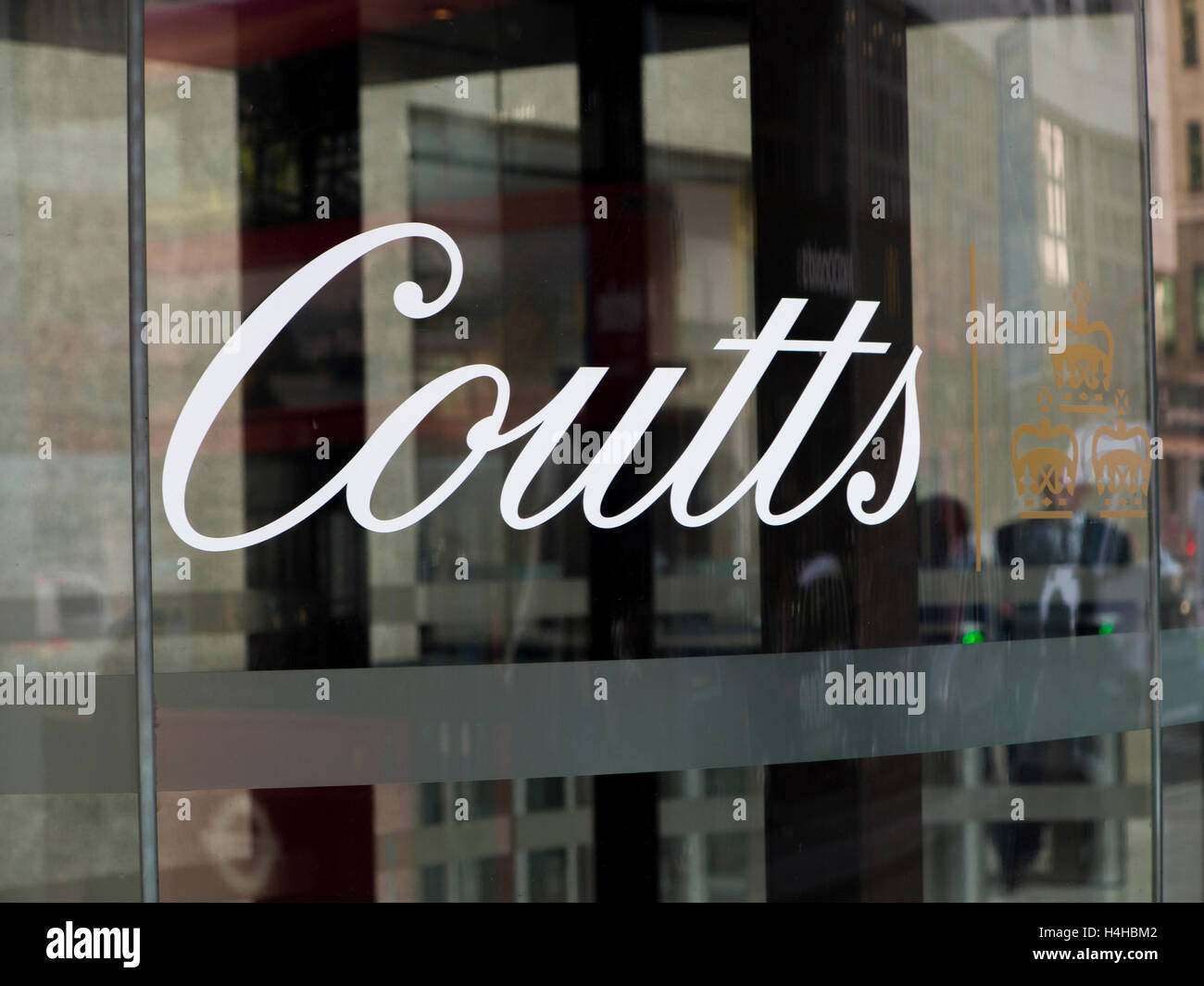 Coutss Bank on the Strand, London Stock Photo