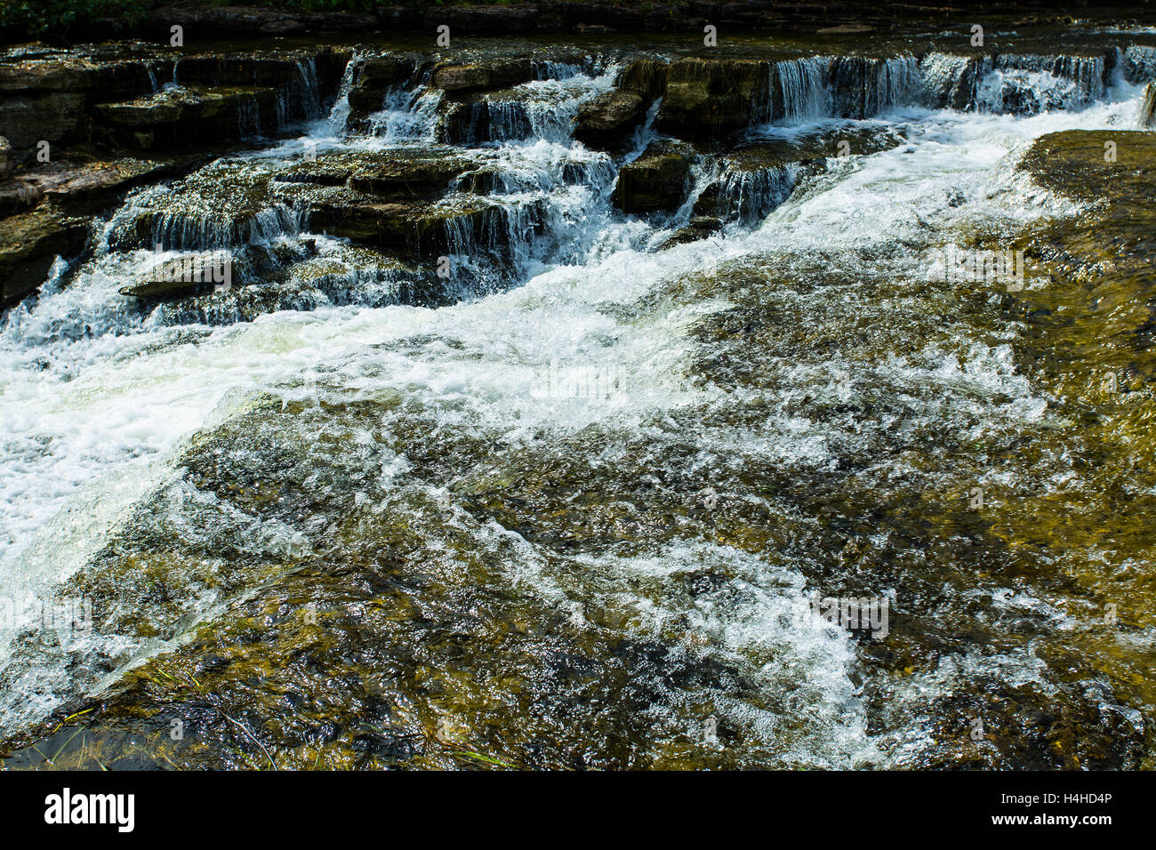 Eganville Ontario Canada Bonnechere River Fourth Chute Waterfall Stock
