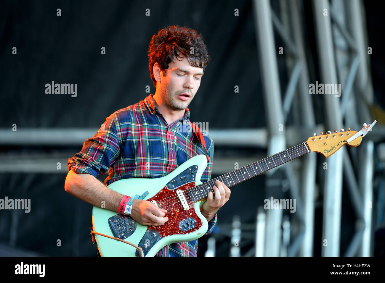 BARCELONA - MAY 28: Viet Cong (band) performs at Primavera Sound 2015 Festival on May 28, 2015 in Barcelona, Spain. Stock Photo