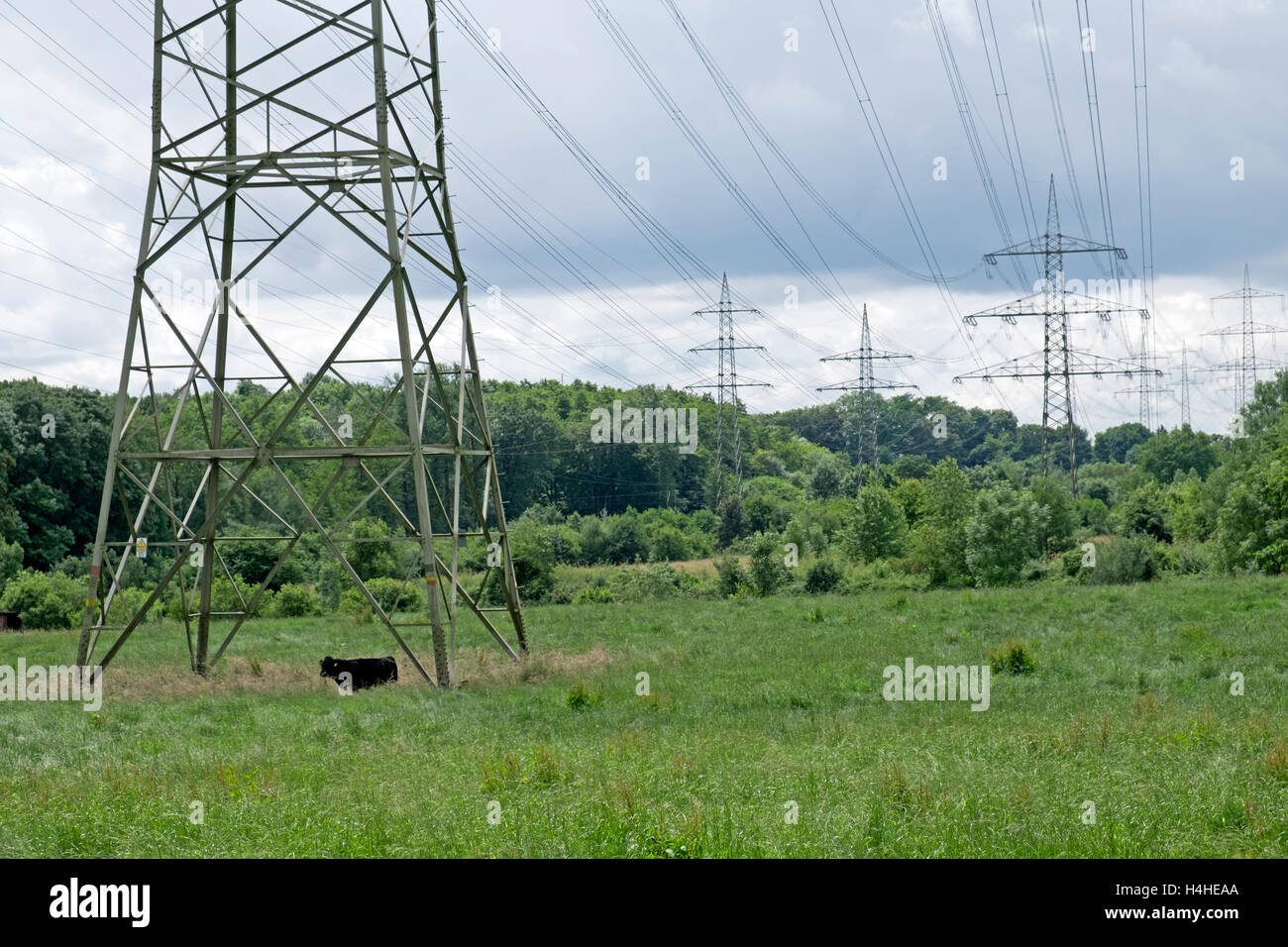 High voltage pylons hi-res stock photography and images - Alamy