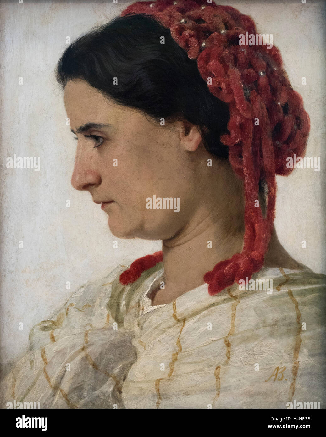 Arnold Böcklin (1827-1901), Angela Böcklin, 1863. Stock Photo