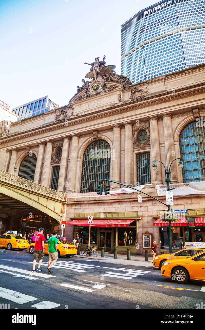 NEW YORK CITY SEPTEMBER 05 Grand Central Terminal old entrance with