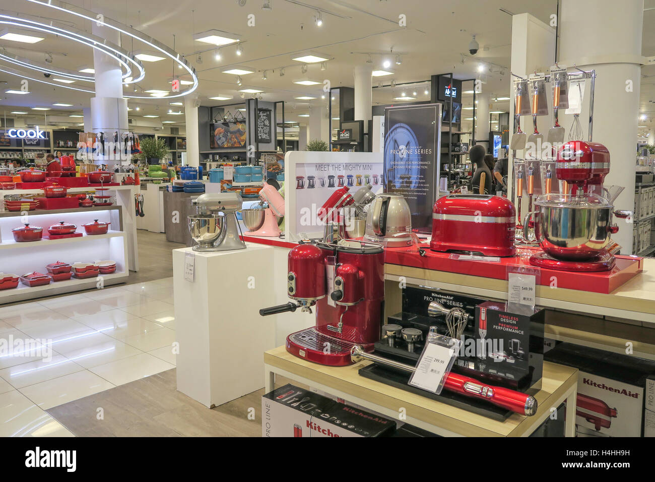 Housewares in Macy's Department Store, Herald Square, NYC Stock Photo