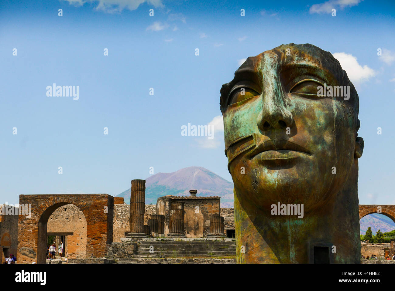 Statue in Pompeii, Italy Stock Photo