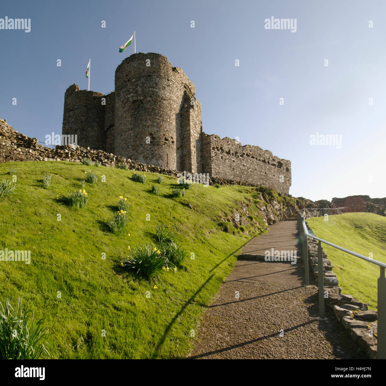 Criccieth Castle North Wales Stock Photo