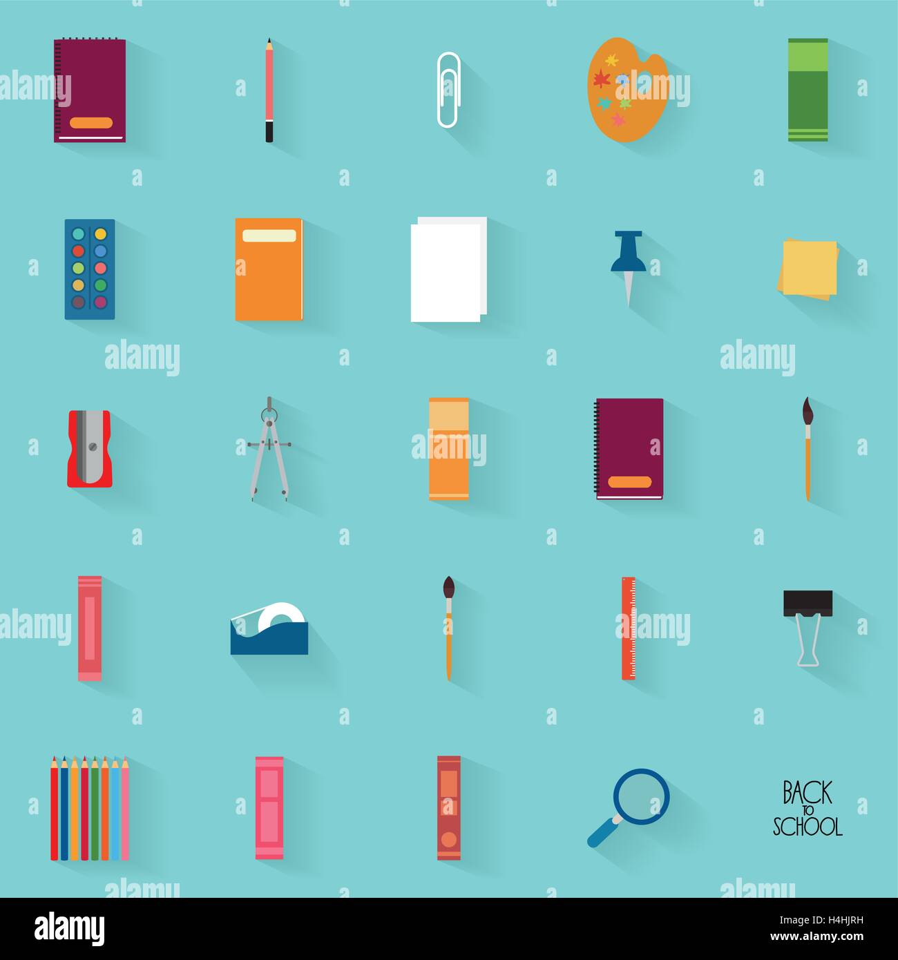 abstract school objects Stock Vector Image & Art - Alamy