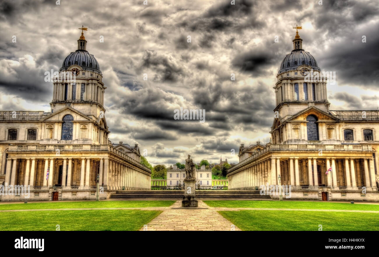 View of the National Maritime Museum in Greenwich, London Stock Photo