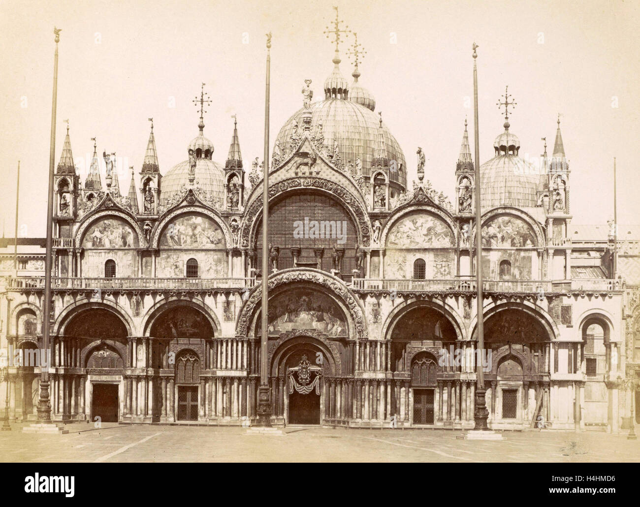 Topographical album of Venice in 1881, Italy, Carlo Ponti, Dating 1860 - 1881 Stock Photo