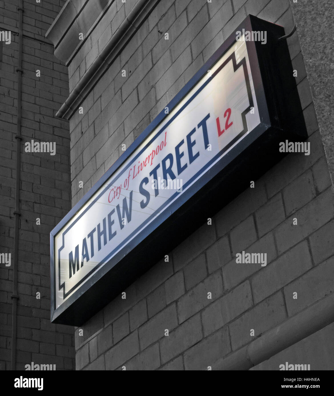 Mathew Street,Beatles Cavern walks,Liverpool,Merseyside,England Stock Photo