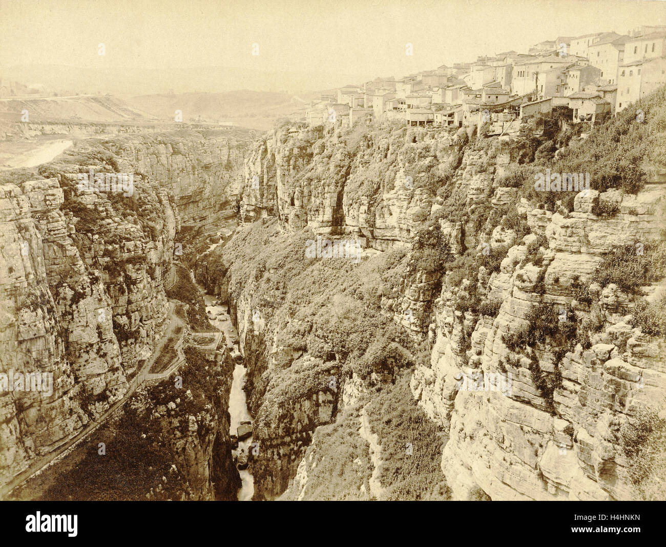 Gorge in Algeria, Étienne Neurdein, 1850 - 1920 Stock Photo